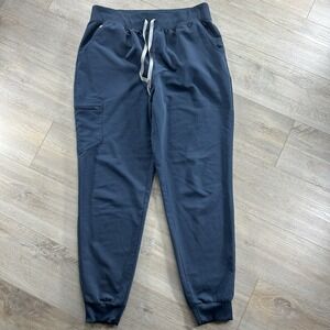 Figs High Rise Zamora Joggers XLT Women's Dark Harbor Zip Cargo Medical Scrubs
